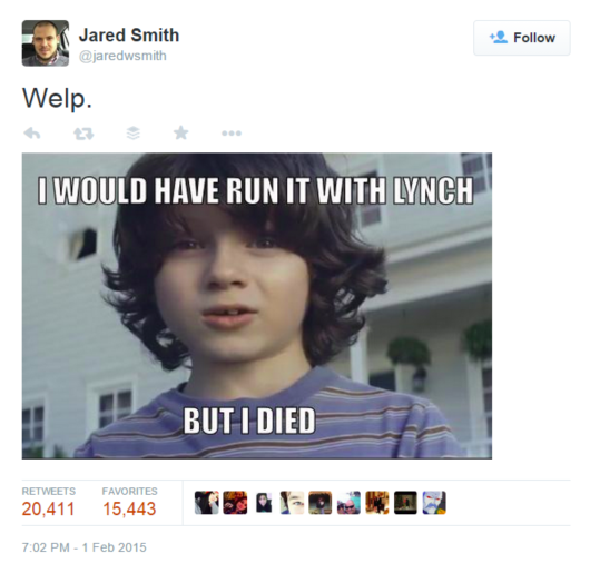 BoomTown Jared Smith Super Bowl Meme
